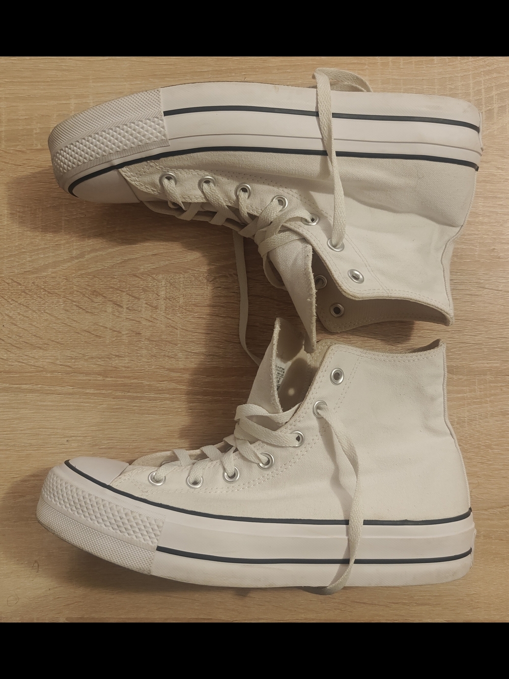 Converse Chuck Taylor All Star Lift Platform High Top White Size 10 - Picture 10 of 12